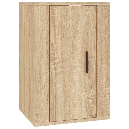 Set di Mobili Porta TV 2 pz Rovere Sonoma in Legno Multistrato