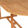 Set da Pranzo da Giardino 9 pz in Legno Massello di Teak