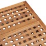 Set da Pranzo Giardino Pieghevole 3 pz Cuscino Massello di Teak