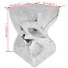 Sgabello/Tavolino Forma Attorcigliata in Alluminio Argentato