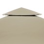 Telo di Ricambio per Gazebo 310g/m² Beige 3x3m