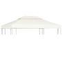 Telo di Ricambio per Gazebo 310g/m² Bianco Crema 3x4m