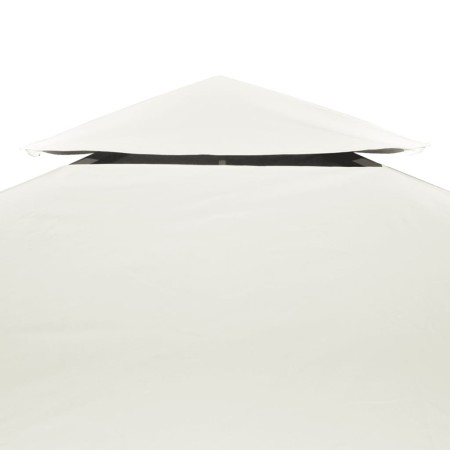 Telo di Ricambio per Gazebo 310g/m² Bianco Crema 3x4m