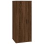 Set Mobili Porta TV 4 pz Rovere Marrone in Legno Multistrato