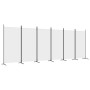 Divisorio a 6 Pannelli Bianco 520x180 cm Tessuto
