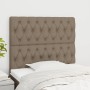 Testiera 2 pz Tortora 100 x 7 x 78/88 cm in Tessuto