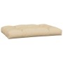 Cuscini per Pallet 7 pz Beige in Tessuto
