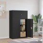 Armadio Classificatore Nero 90x40x145 cm in Acciaio