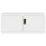 Armadio Classificatore Bianco 90x40x130 cm in Acciaio