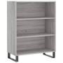 Credenza Grigio Sonoma 69,5x34x180 cm in Legno Multistrato