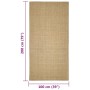 Tappeto in Sisal per Tiragraffi 100x200 cm