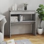 Tavolino Consolle Grigio Sonoma 80x30x80 cm Legno Multistrato