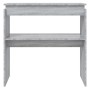 Tavolino Consolle Grigio Sonoma 80x30x80 cm Legno Multistrato