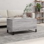 Tavolino Salotto Grigio Sonoma 90x44,5x45 cm Legno Multistrato