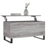 Tavolino Salotto Grigio Sonoma 90x44,5x45 cm Legno Multistrato