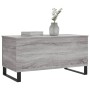 Tavolino Salotto Grigio Sonoma 90x44,5x45 cm Legno Multistrato