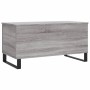 Tavolino Salotto Grigio Sonoma 90x44,5x45 cm Legno Multistrato