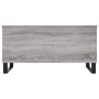 Tavolino Salotto Grigio Sonoma 90x44,5x45 cm Legno Multistrato