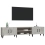 Mobile Porta TV Grigio Cemento 180x31,5x40 cm Legno Multistrato