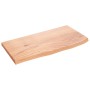 Ripiano Muro Marrone Chiaro 60x30x2 cm Massello Rovere Trattato