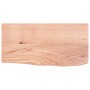 Ripiano Muro Marrone Chiaro 60x30x2 cm Massello Rovere Trattato