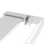 Mensola Doccia per Parete Doccia Walk-in Cromo 80 cm Alluminio