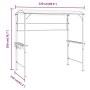 Gazebo con Tetto 220x110x200 cm Antracite