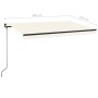 Tenda da Sole Retrattile Manuale 400x350 cm Crema