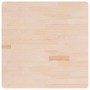 Piano Tavolo Quadrato 90x90x2,5 cm Massello Rovere Non Trattato