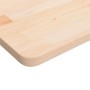 Piano Tavolo Quadrato 90x90x2,5 cm Massello Rovere Non Trattato