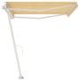 Tenda da Sole Manuale Autoportante 450x350 cm Gialla/Bianca