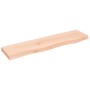 Ripiano a Parete 80x20x4 cm Legno Massello Rovere Non Trattato