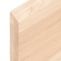 Ripiano a Parete 80x20x4 cm Legno Massello Rovere Non Trattato