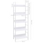 Scaffale Libri 5 Ripiani Bianco 60x27,6x158,5 Legno Multistrato