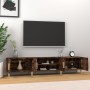 Mobile TV Rovere Fumo 180x31,5x40 cm in Legno Multistrato