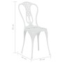 Set da Bar 3 pz in Alluminio Pressofuso Bianco