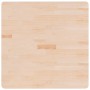 Piano Tavolo Quadrato 80x80x4 cm Massello Rovere Non Trattato