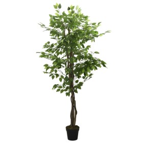 Albero di Ficus Artificiale 1008 Foglie 180 cm Verde