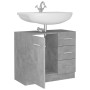 Mobile Sottolavabo Grigio Cemento 63x30x54 cm Legno Multistrato