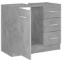 Mobile Sottolavabo Grigio Cemento 63x30x54 cm Legno Multistrato