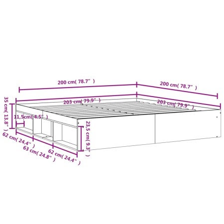 Giroletto Rovere Sonoma 200x200 cm