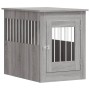 Gabbia Cani da Arredamento Grigio Sonoma 55x80x68cm Multistrato