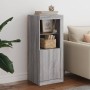 Credenza con Luci LED Grigio Sonoma 41x37x100 cm