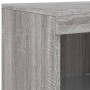 Credenza con Luci LED Grigio Sonoma 41x37x100 cm