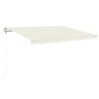Tenda Automatica con Sensore Vento e LED 400x350 cm Crema