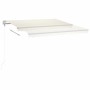 Tenda Automatica con Sensore Vento e LED 400x350 cm Crema