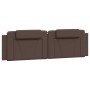 Giroletto con Luci LED Marrone 180x200 cm in Similpelle