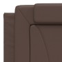 Giroletto con Luci LED Marrone 180x200 cm in Similpelle