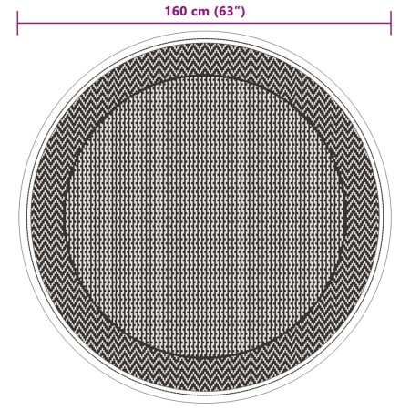 Tappeto da Esterno Verde Ø160 cm in PP