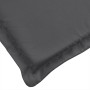 Lettino Prendisole con Cuscino Antracite Mélange 186x58x3cm